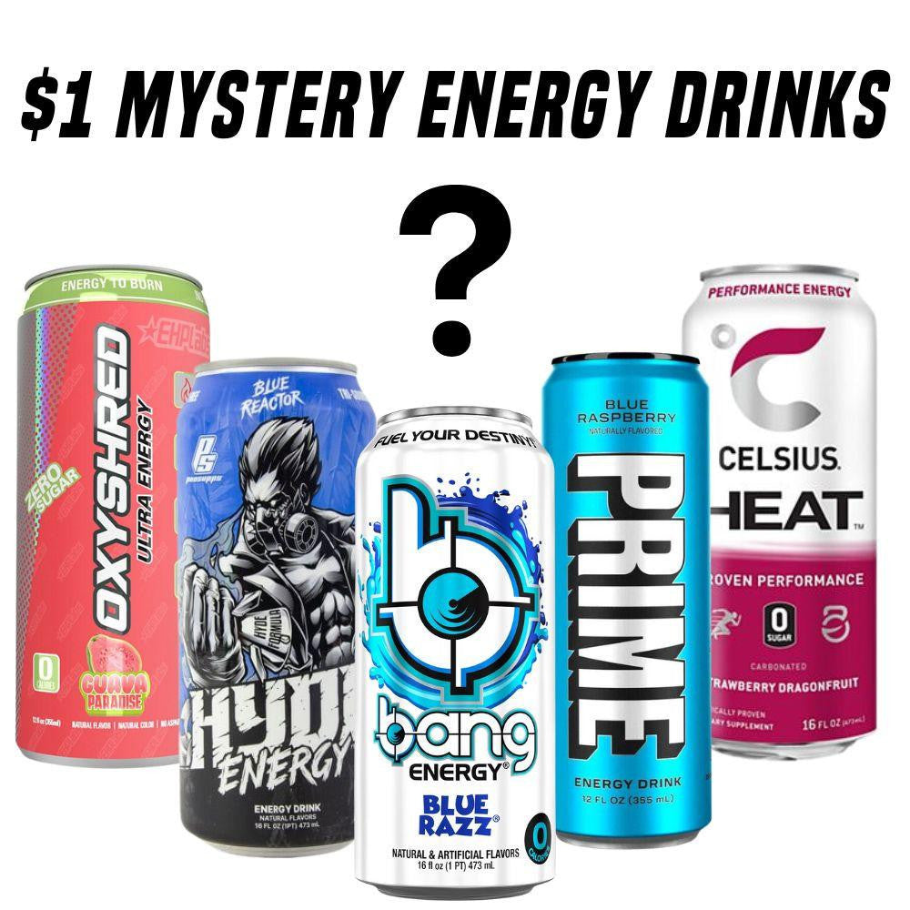  CLEARANCE: Mystery Energy Drinks $1 (SINGLE CAN) 