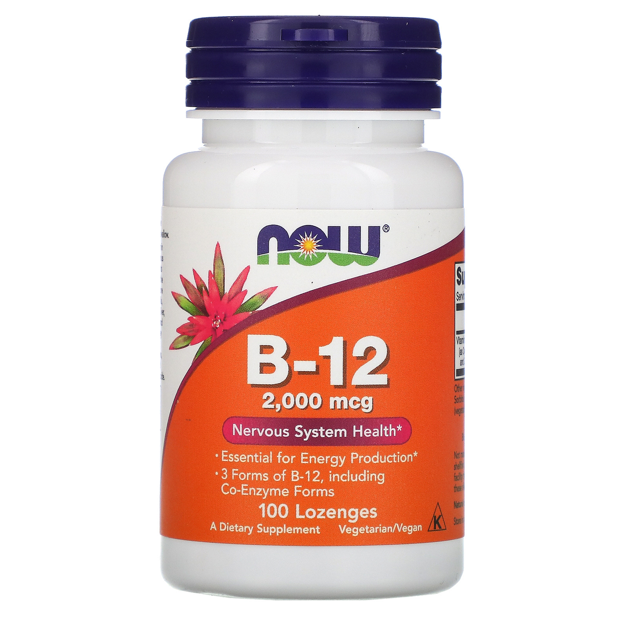  Now Foods Instant Energy B-12 2000 Mcg 100 Lozenges 