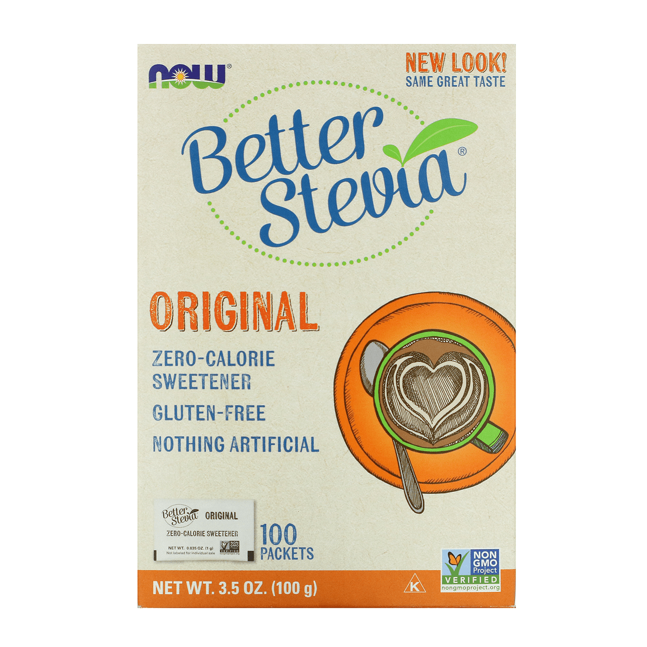  Now Foods Better Stevia Extract Packets 100/Box 
