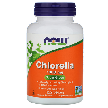  Now Foods Chlorella 1,000mg 120 Tablets 