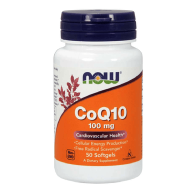  Now Foods CoQ10 100mg 50 Gels 