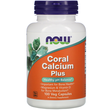  Now Foods Coral Calcium Plus Mag 100 Vegetable Capsules 
