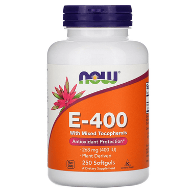  Now Foods E-400 Mixed TOC 250 Softgels 