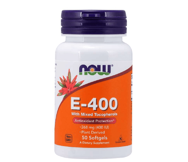  Now Foods E-400 Mixed Tocopherols 50 Softgels 