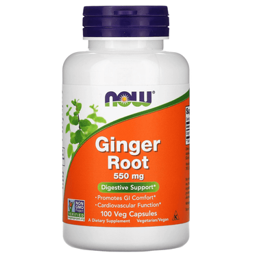  Now Foods Ginger Root 550 Mg 100 Capsules 