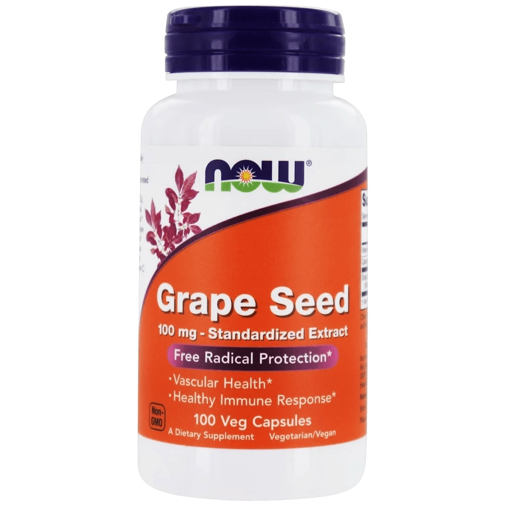  Now Foods Grape Seed 100 Capsules 