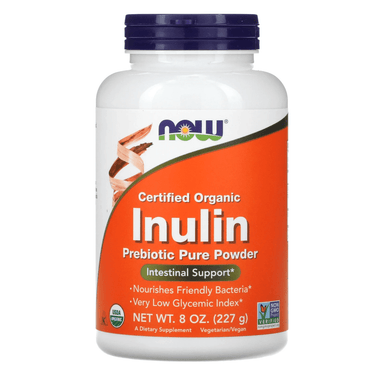 Now Foods Inulin Powder Pure Fos 8 Oz