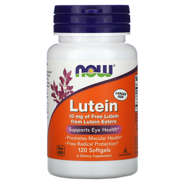  Now Foods Lutein 10 Mg (From Esters) 120 Softgels 