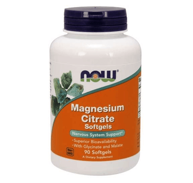  Now Foods Magnesium Citrate 90 Softgels 