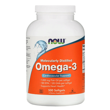  Now Foods Omega-3 1000 Mg 500 Softgels 
