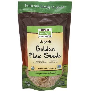  Now Foods Organic Golden Flax Seeds 16 oz 