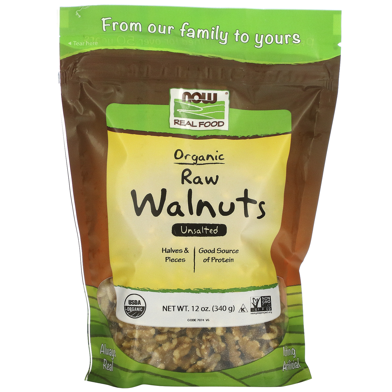  Now Foods Walnuts Unsalted 12 oz 