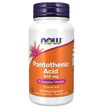  Now Foods Pantothenic Acid 500 Mg 100 Capsules 