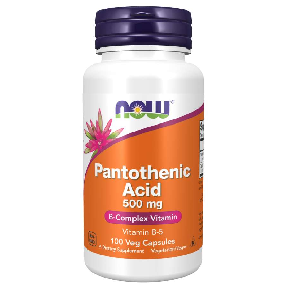  Now Foods Pantothenic Acid 500 Mg 100 Capsules 