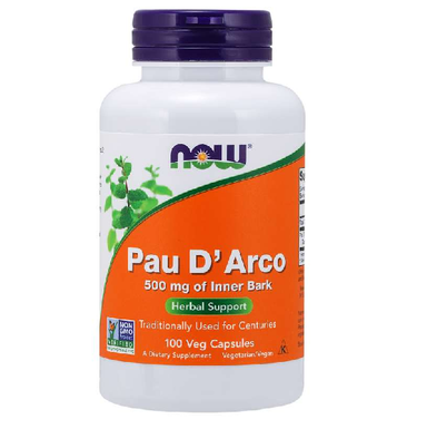  Now Foods Pau D' Arco 500 Mg 100 Capsules 