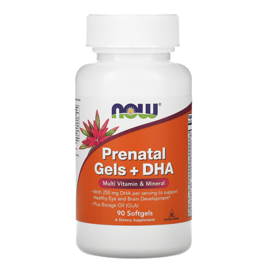  Now Foods Pre-Natal Multi With DHA Gels 90 Softgels 