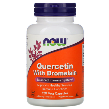 Now Foods Quercetin With Bromelain 120 Vegetable Capsules 