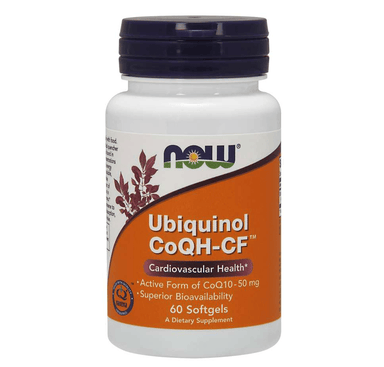  Now Foods CoQH-CF Ubiquinol 60 Softgels 