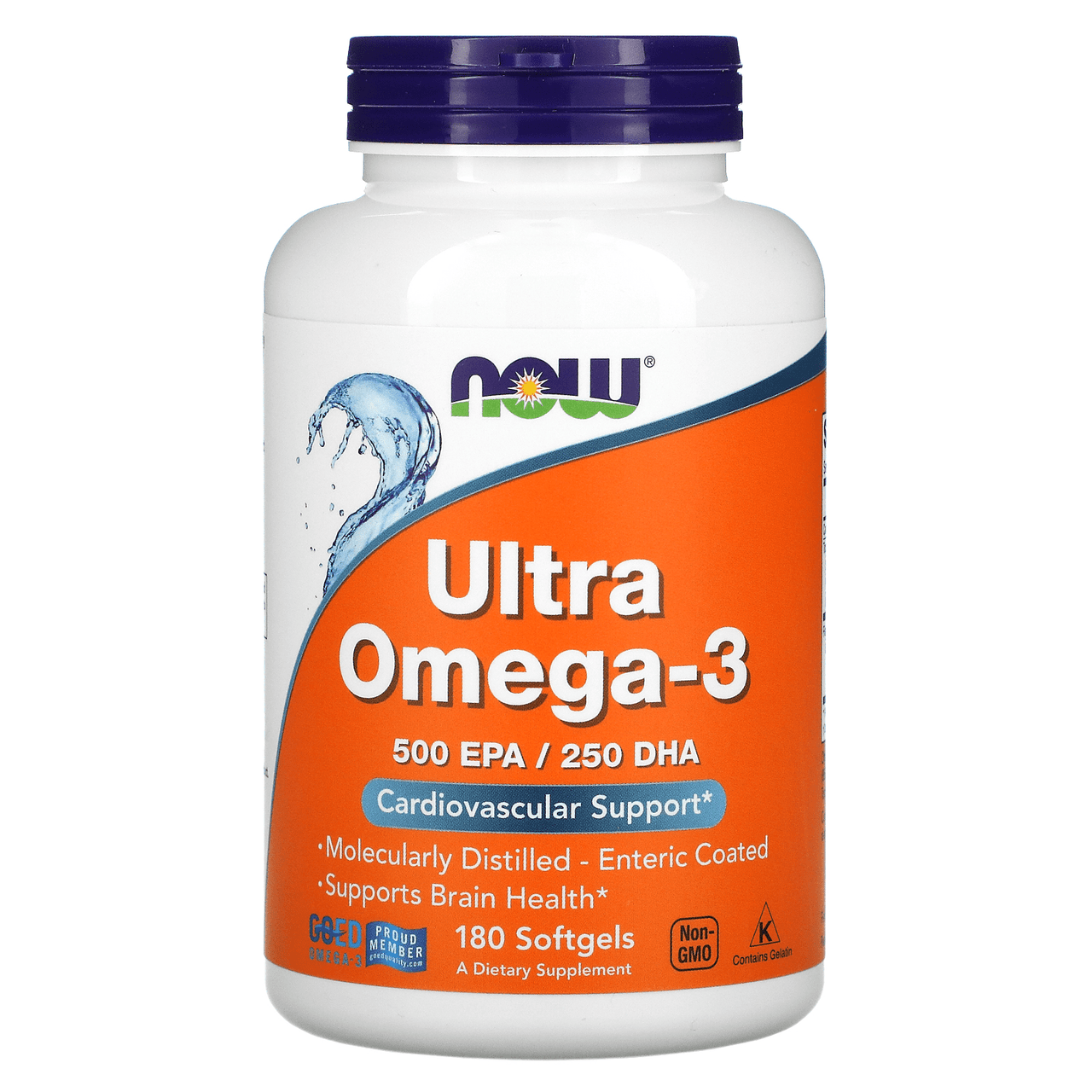  Now Foods Ultra Omega 3 Fish Oil 180 Softgels 