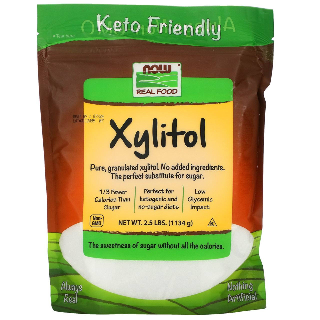  Now Foods Xylitol 2.5 Lbs 