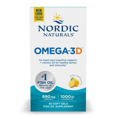  Nordic Naturals Omega-3D 60 SoftGels 
