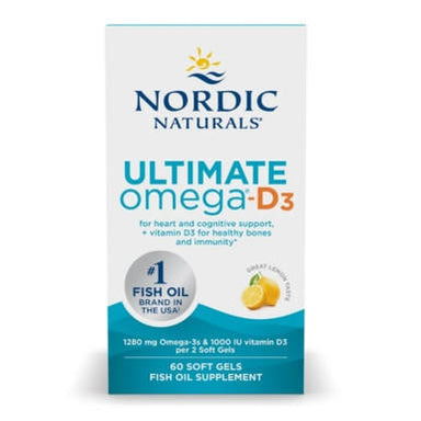  Nordic Naturals Ultimate Omega D-3 60 SoftGels 