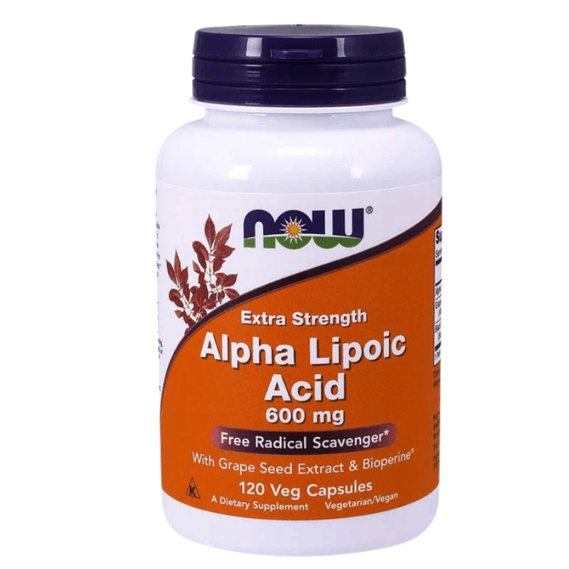  Now Foods Alpha Lipoic Acid 600mg 120 Vegetable Capsules 