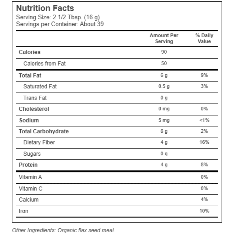 Now Foods Flax Seed Meal Organic 22 Oz 