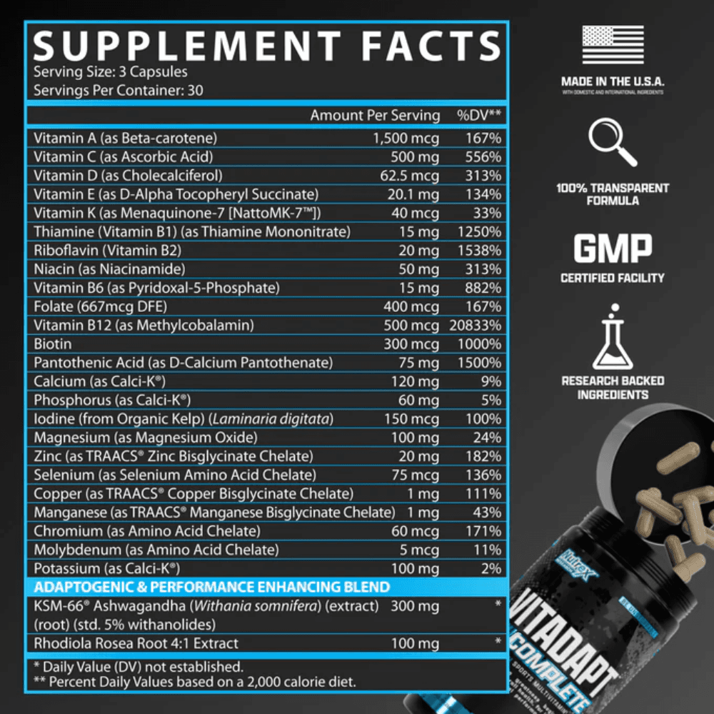  Nutrex Research VitAdapt 90 Tablets 