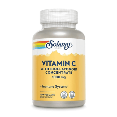  Solaray Vitamin C w/ Bioflavonoid Concentrate 1000mg 100 Caps 
