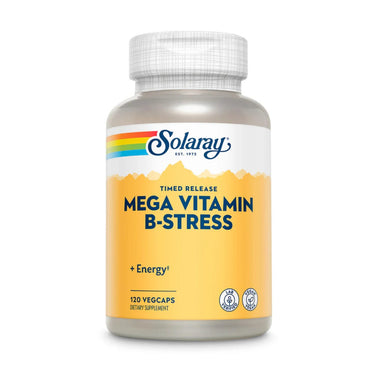  Solaray Mega B-Stress Two Staged, Timed Release 120 Caps 
