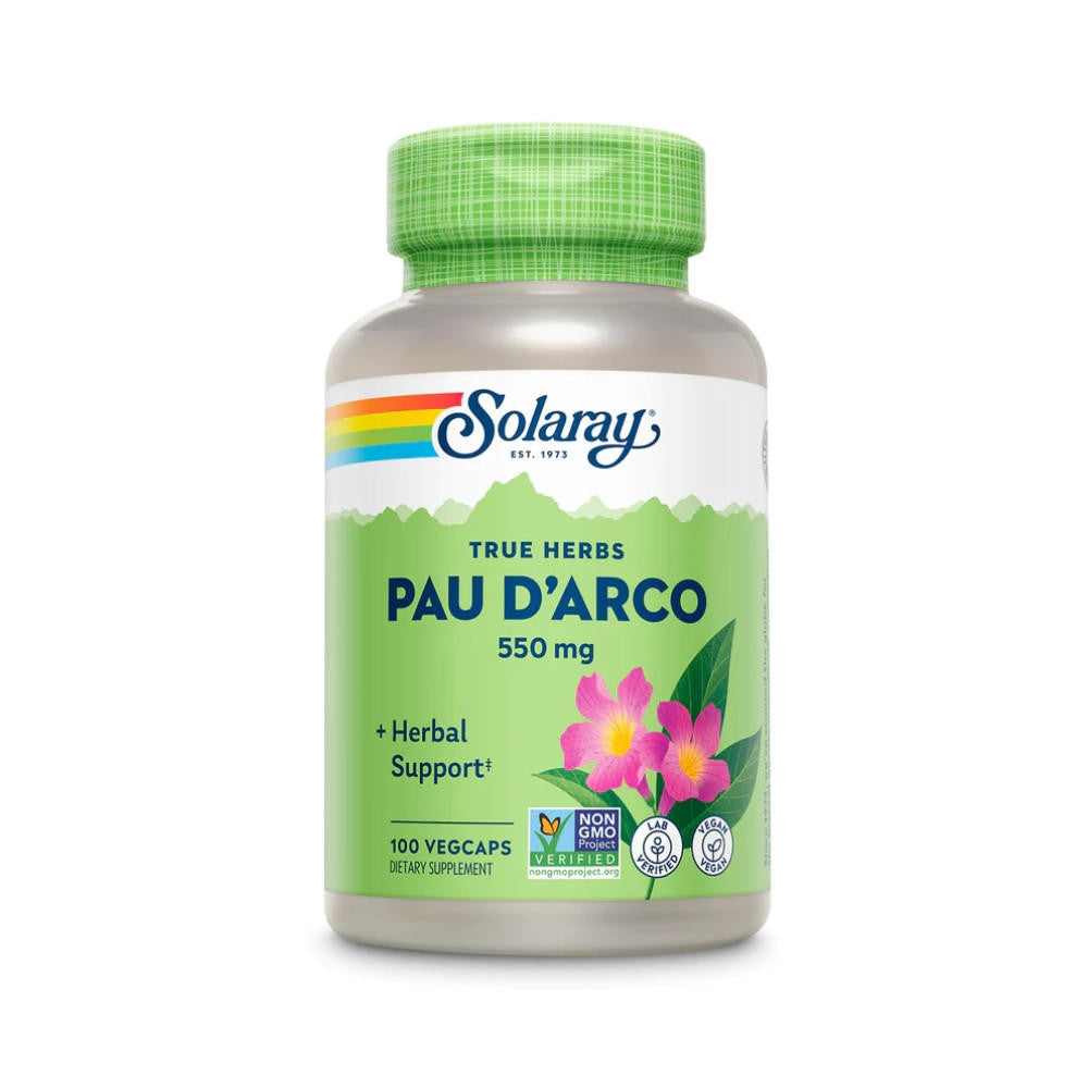  Solaray Pau D'Arco Inner Bark 550mg 100 Capsules 