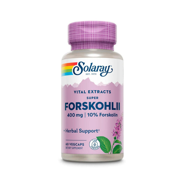  Solaray Super Forskohli Root Extract 400mg 60 Capsules 
