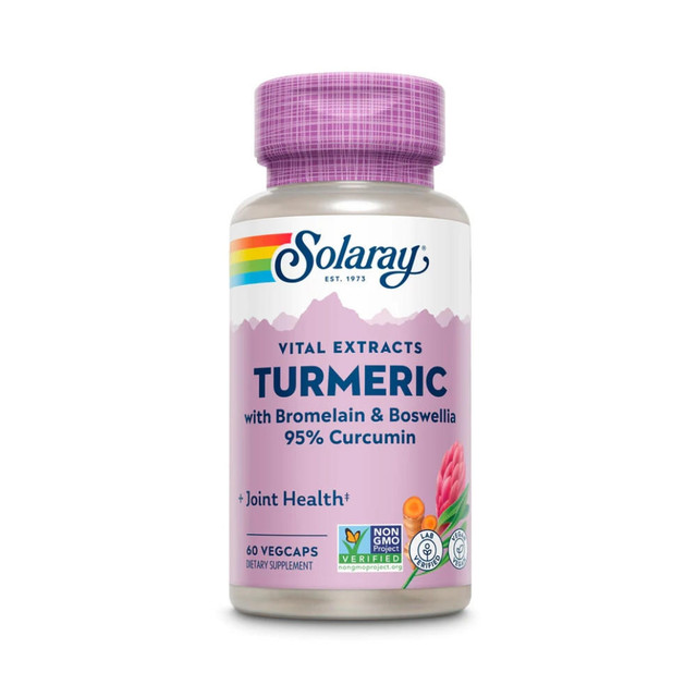  Solaray Turmeric Root Extract Advanced Formula 60ct 