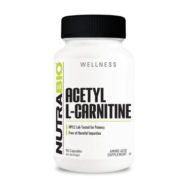 NutraBio Nutrabio Acetyl L-Carnitine 500mg 90 Capsules 