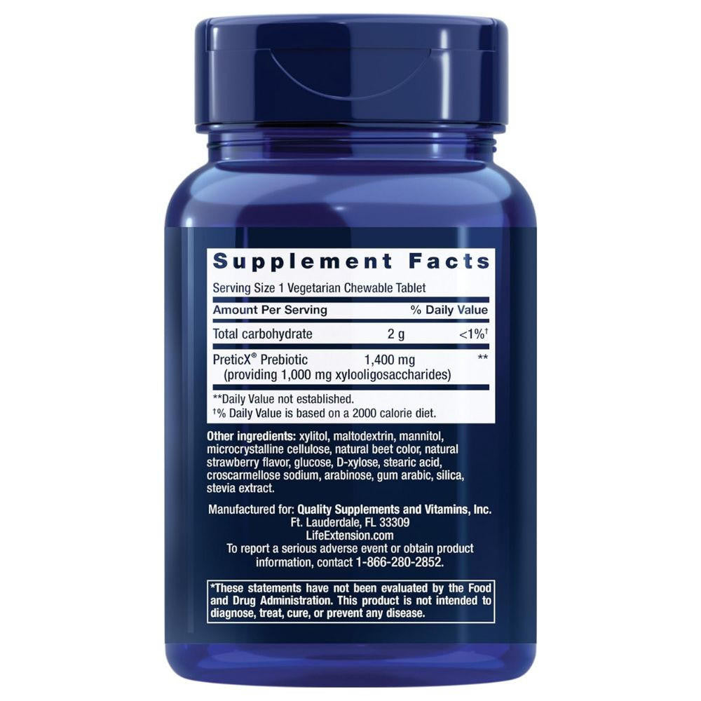  Life Extension Prebiotic Chewable 60 Tablets 