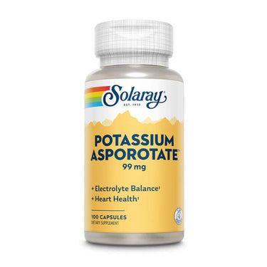  Solaray Potassium Asporotate 99mg 100 Caps 
