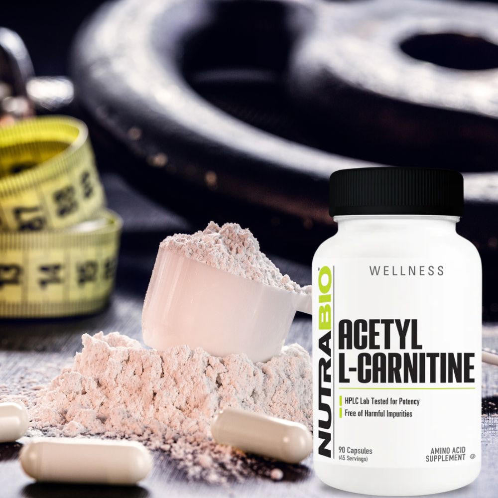NutraBio Nutrabio Acetyl L-Carnitine 500mg 90 Capsules 