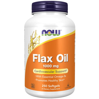  Now Foods Flax Oil Organic 1000 Mg 250 Softgels 