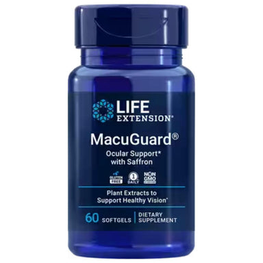 Life Extension MacuGuard Ocular Support w/ Saffron 60 Softgels 