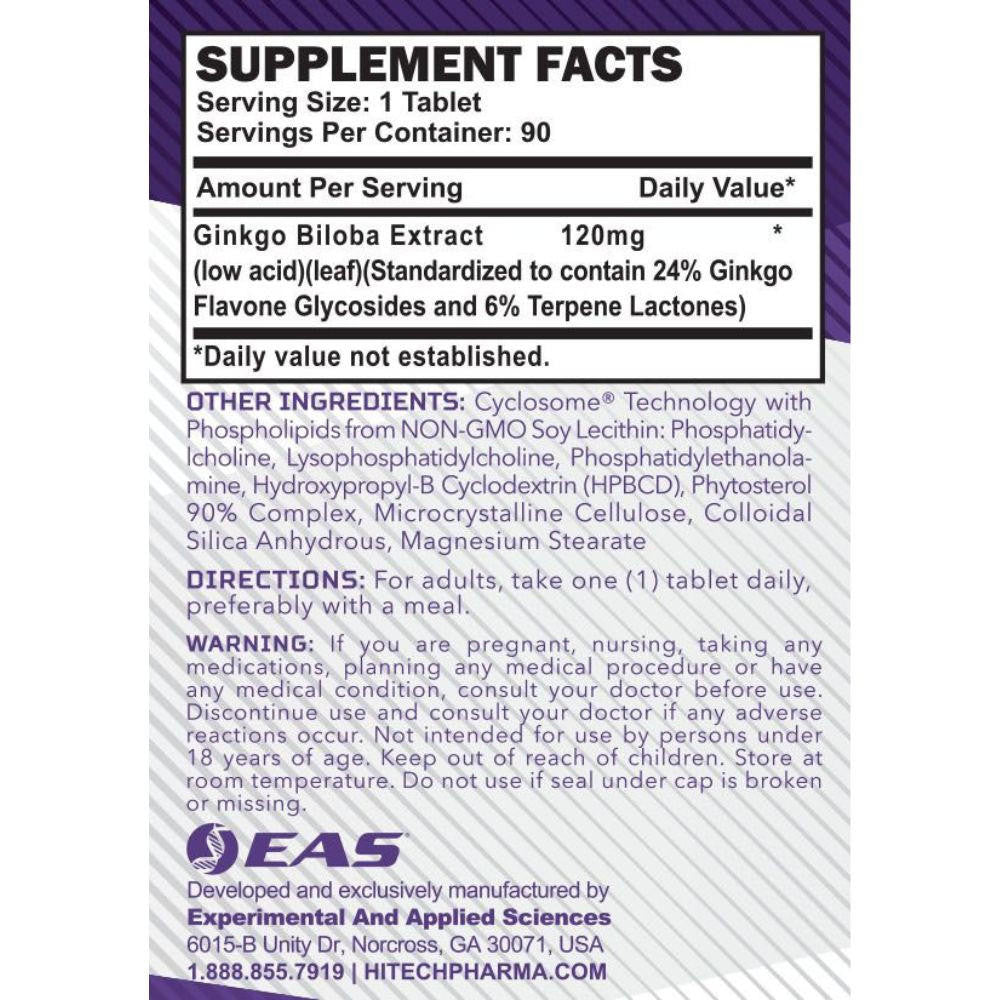  EAS Ginkgo Biloba 90 Tablets 