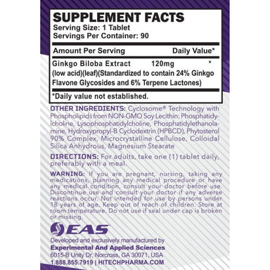  EAS Ginkgo Biloba 90 Tablets 