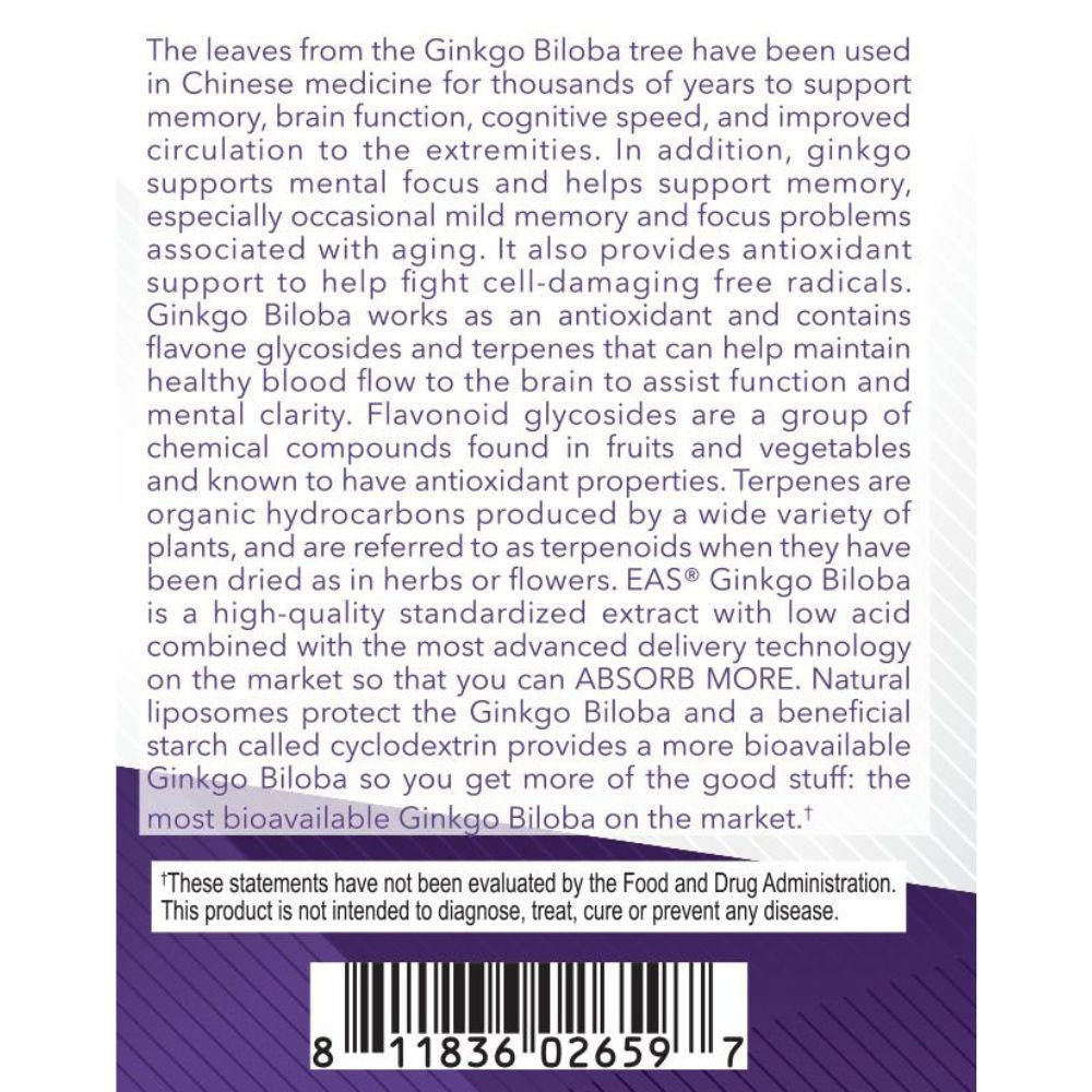  EAS Ginkgo Biloba 90 Tablets 