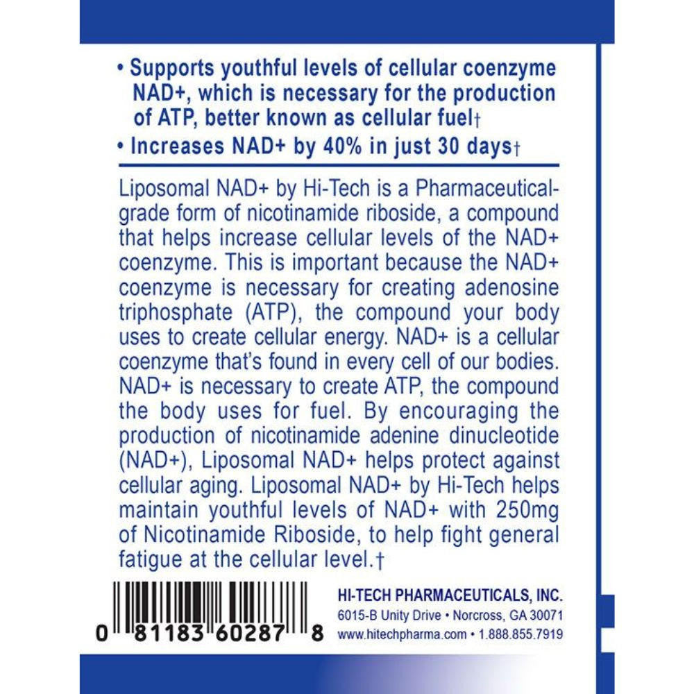  Hi-Tech Pharmaceuticals Liposomal NAD+ 60 Tablets 