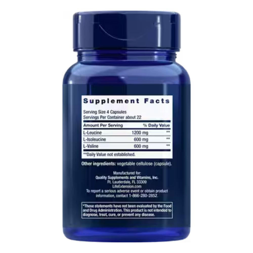  Life Extension Branched Chain Amino Acids 90 Caps 