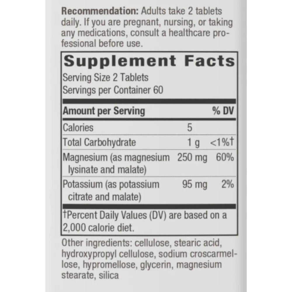  Nature's Way Krebs Magnesium Potassium Complex 120 Tablets 