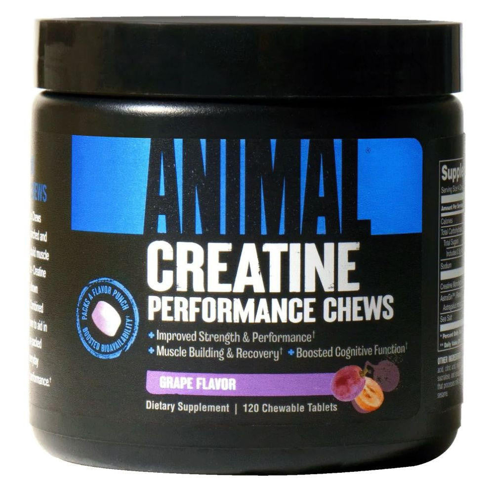  Universal Animal Creatine Chews 120 Chewable Tablets 