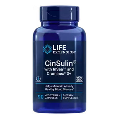  Life Extension Cinsulin with Insea and Crominex 90 Vegecaps 