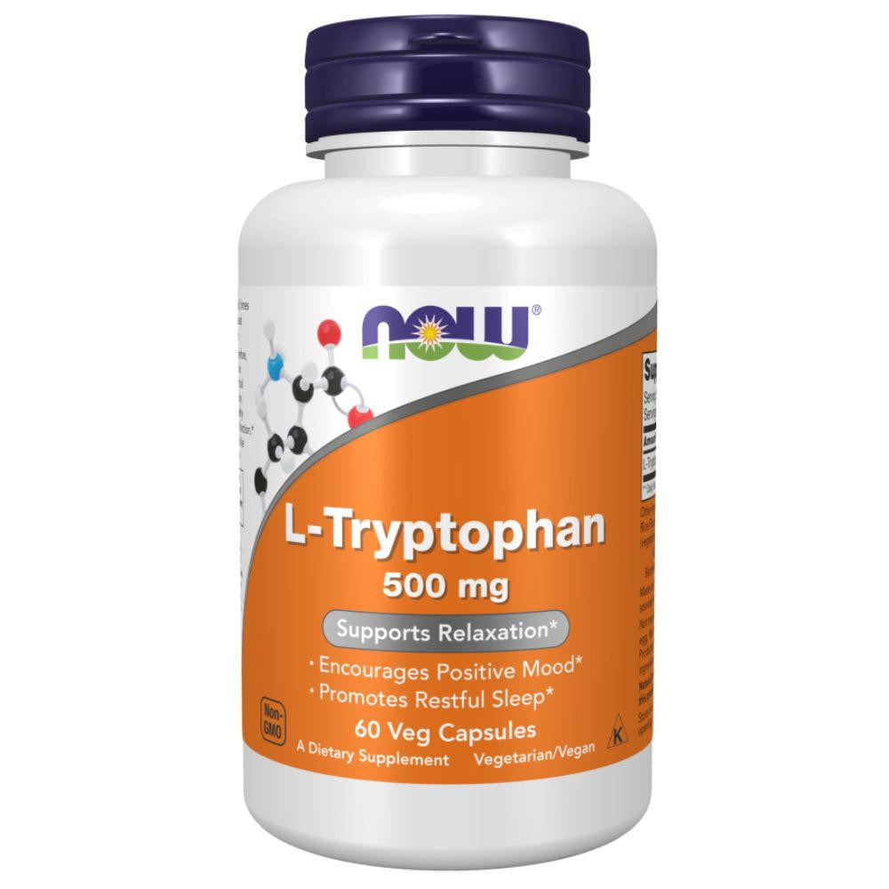  Now Foods L-Tryptophan 500mg 60 Capsules 