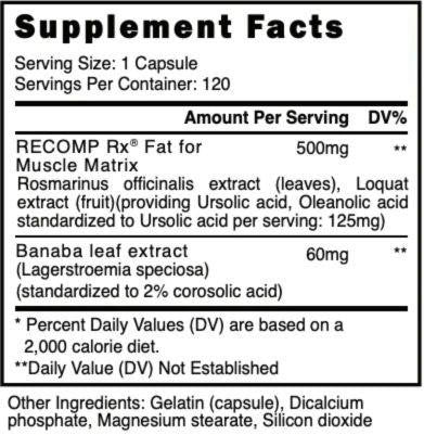  Blackstone Labs Recomp Rx 120 Capsules 